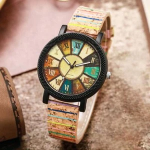 Women's Retro Roman Disc Quartz Watch with Imitation Leather Band – Fashion Time - Picture 1 of 6