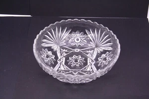Early American Prescut Salad Bowl 10.5” Anchor Hocking Star Of David AS IS - Picture 1 of 9