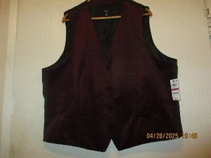 New Alfani Mens Polyester Burgundy XXL Vest (Indonesia) - Picture 1 of 5
