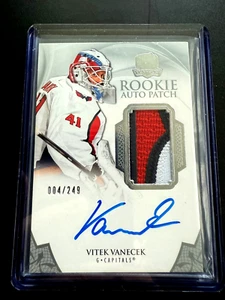 ✨2020-21 The Cup ROOKIE AUTO PATCH #143 Vitek Vanecek 004/249✨ - Picture 1 of 1