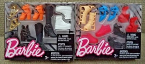BARBIE SHOES BOOTS HEELS 2 PACKS FCR91 *NEW* - Picture 1 of 1