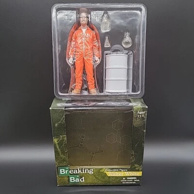 Mezco Toyz Breaking Bad Heisenberg Walter Blanco 6" Figura Caja Abierta Traje Naranja Foto 1 de 4