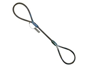 3/8" x 4' Wire Rope Choker Lifting Sling for Crane Tow Rigging Tagged USA Made - Picture 1 of 7