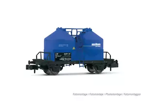 HN6597 Arnold carro silo a 2 assi, livrea blu, ''Ausiliare'' Scala N 1/160 - Imagen 1 de 1