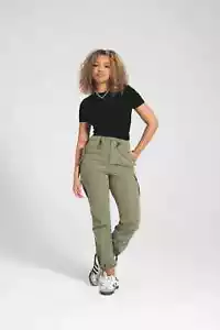 Bench Womens Kanako Cargo Pants - Sage Green - Picture 1 of 5