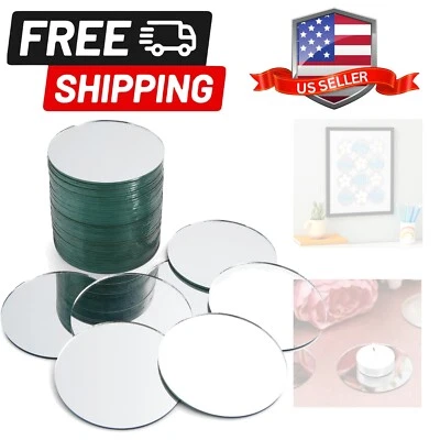Elegant 3-Inch Mosaic Mirrors - 50 Pack for DIY Projects & Event Decor - Image 1 of 4