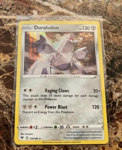 Pokémon TCG SWSH Cosmos Promo Duraludon Card #129/185 Rare Holo - Picture 1 of 1