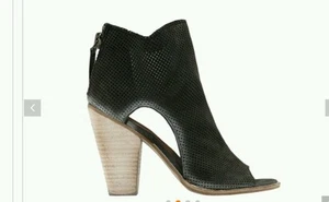 Dolce Vita Harem Perforated Peep Toe Stacked Heel Bootie10 - Picture 1 of 2