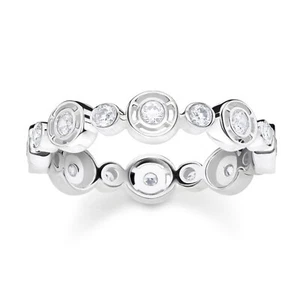 THOMAS SABO Schmuck Damenring Silber Kreise mit Weißen Steinen TR2256-051-14 - Bild 1 von 1