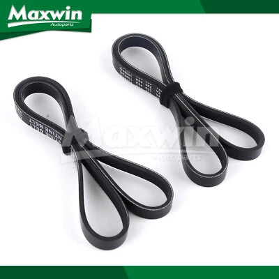 EPDM Drive Belt Set for 5/1991-5/1995 Toyota MR2 2.2L A/C-ALT-PS 4PK840 4PK890 - Image 1 of 4