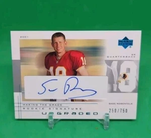 2001 UD Autogramm Signaturen /750 Sage Rosenfels Rookie - Bild 1 von 1