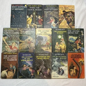 Vintage Lot 14 Hardy Boys Serie blau Hardcover Bücher Franklin Dixon - Bild 1 von 7