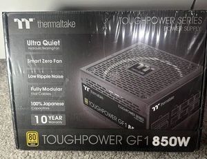 Thermaltake Toughpower GF1 Black 850W Fully Modular Ultra Quiet Power Supply - Afbeelding 1 van 3