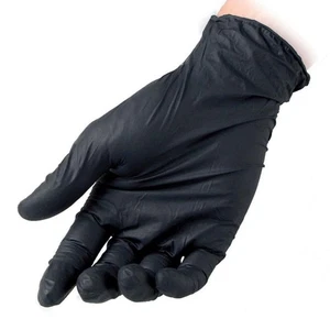 Schwarze Nitrilhandschuhe Pulverfrei 100 Stk Siam Qualität - Bild 1 von 1