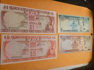 4 banconote Fiji tutte gemme UNC - Foto 1 di 2