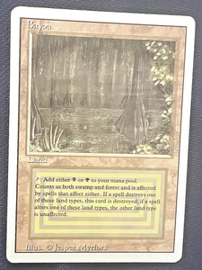 MTG 1994 Bayou Edición Revisada Jugado - Imagen 1 de 3