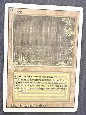 MTG 1994 Bayou Revised Edition PLAYED - Image 1 of 3