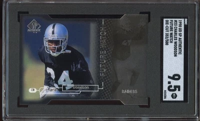 1998 SP Authentic Charles Woodson #23 (Die-Cut /500) -HOF Rookie- SGC 9.5 MINT+ - Image 1 of 2