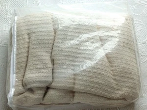 Cuddledown Langley King Size Woven Cotton Blanket Ivory Bedding - Picture 1 of 5