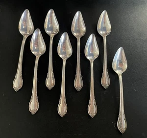 8 Remembrance Grapefruit Zitrusfruchtlöffel 1847 Rogers Bros versilbert - Bild 1 von 1