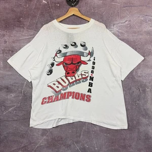 Camiseta De Colección Chicago Bulls Para Hombre Blanca XL NBA Champions Camiseta Gráfica 1996 3246 - Imagen 1 de 10