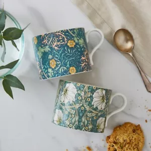 Tazze Spode Morris & Co - Alghe e Pumpernel, Set di 2 - Foto 1 di 3