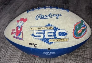 De colección Rawlings Valvoline SEC 1998 Conferencia Fútbol UGA Puerta Trasera Gators Bama - Imagen 1 de 6