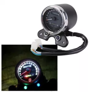 Motorcycle Odometer LCD Fuel Gauge For Honda CG125 For Suzuki GN125 Cafe Racer - Picture 1 of 7