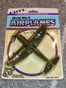 1987 ERTL DIECAST WWII WW2 AIRPLANES 1512 #1497 P-47D THUNDERBOLT FACTORY SEALED - Picture 1 of 6