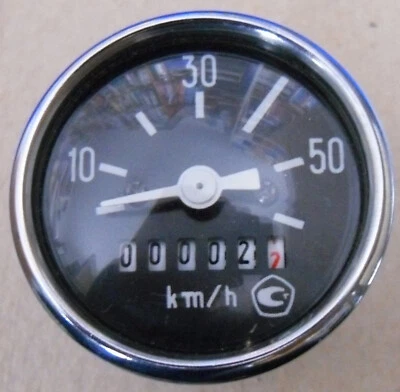 Tachometer 48mm, 60 km/h, für Moped/Mofa Neuteil - Bild 1 von 4