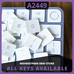 Replacement Keys For Apple Wireless Keyboard A2449 Individual Key & Hinge Spring - Picture 1 of 5