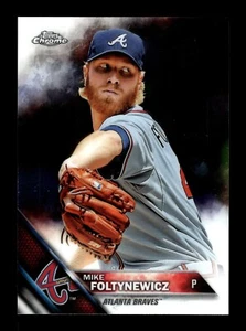 2016 Topps Chrome Baseball Mike Foltynewicz #186 Atlanta Braves - Picture 1 of 2