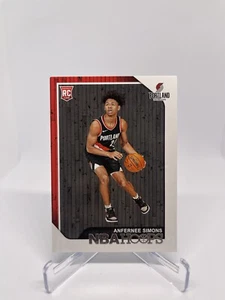 2018 Panini NBA Hoops Anfernee Simons #277 RC BLAZERS - Foto 1 di 2