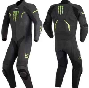 Custom Motorbike Motorcycle Racing Leather 1 & 2 Piece Suit - Picture 1 of 4