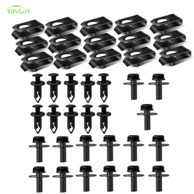 Pernos de carrocería para Hyundai Equus clips de tuerca en U motor bajo cubierta protector contra salpicaduras 40 un. Foto 1 de 4