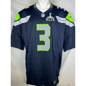 Russell Wilson #3 Seattle Seahawks NFL NIKE Super Bowl XLIX Jersey Men's XXL - Picture 1 of 14