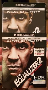 THE EQUALIZER 2 4K UHD + BLU-RAY + SLIPCOVER NO CODE DENZEL WASHINGTON RARE OOP - Foto 1 di 8