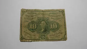1863 $.10 First Issue Fractional Currency Obsolete Bank Note Bill! 1st Issue - Picture 1 of 2