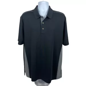 Polo da golf Grand Slam Airflow nera grigia 3 bottoni uomo XL - Foto 1 di 8