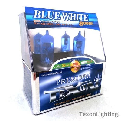 TEXON PREMIUM H4 9003 12V 60/55W HID XENON 8000K BLUE-WHITE REPLACEMENT HALOGEN - Image 1 of 3