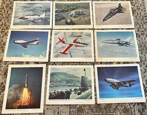Lot of 9 USAF North American Aviation Prints Posters Vintage 1960’s 15x12 - Bild 1 von 10