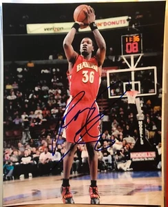 Atlanta Hawks #36 Royal Ivey Autographed Rookie 8x10 Color Action Photo - Picture 1 of 1