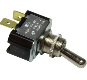 Interruptor de palanca eléctrico de 2 posiciones (encendido / apagado) 711430 15A latón cromado - Imagen 1 de 1