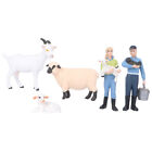 6-teiliges Miniatur-Bauernfamilien-Set für Puppenhaus & DIY-Dekoration