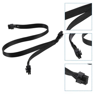 Graphic Power Cable GPU Splitter Power Cord 8-pin to Dual 6+2pin Power Cord - Afbeelding 1 van 12