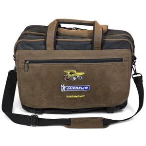 Michelin Hombre Earthmover Neumáticos Premium Deluxe Gamuza Mensajero Bolso para Laptop - Imagen 1 de 15