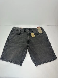 Levi’s 445 Athletic Shorts Size36 Black/gray Denim Comfort Stretch NWT SRP$49.50 - Picture 1 of 13
