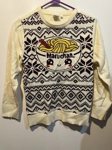 Maruchan Instant Ramen Youth Christmas Sweater Size Large - Picture 1 of 2