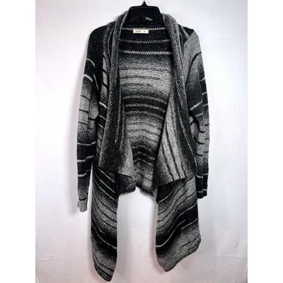 Cárdigan de Colección Old Navy Para Mujer XL Cascada Gris Negro Ombre Suéter de Lana Abierta Foto 1 de 4