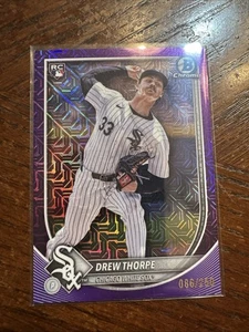 2025 Bowman - Drew Thorpe #8 Chrome Purple Mojo Refractor /250 (RC) - Bild 1 von 3
